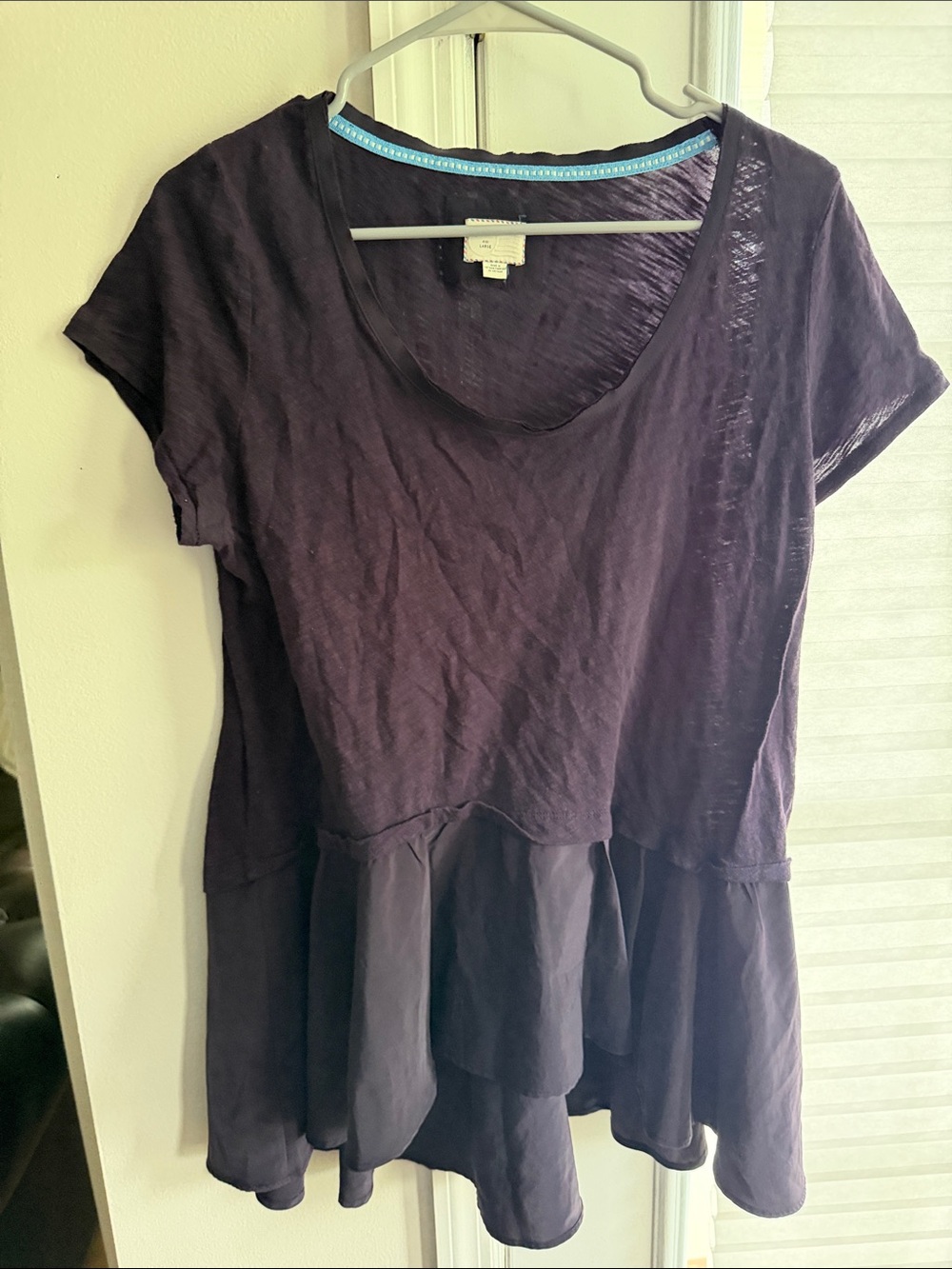 Women’s peplum top Large